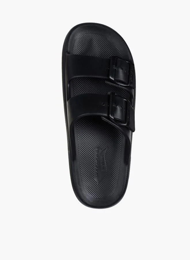 SKECHERS Men Buckle Accent Slides